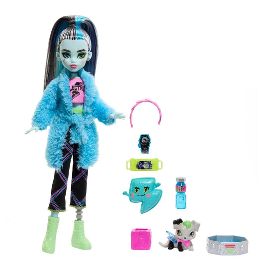 Papusa Monster High Pijama Party - Frankie Stein cu accesorii