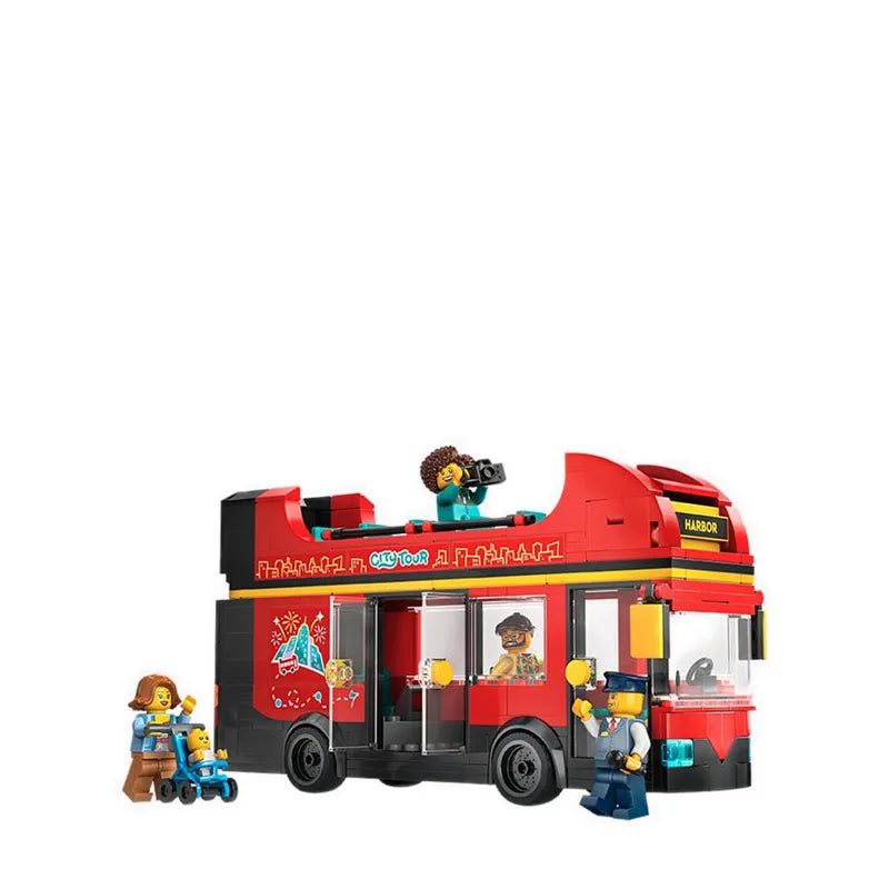 LEGO City 60407- Autobuz turistic rosu cu etaj (384 piese)