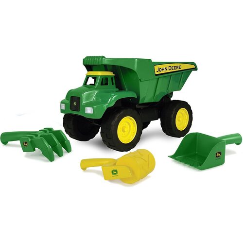 Basculanta John Deere, cu ustensile pentru nisip, 38 cm