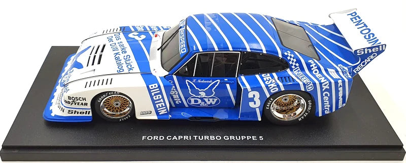 Macheta Ford Capri Turbo Gruppe 5 alb/albastru #3 - 1/18 Werk83