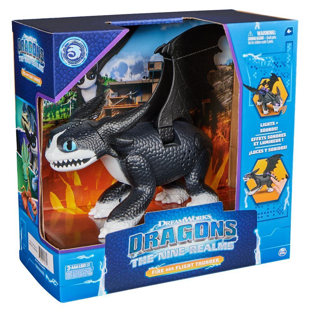 Figurina Dragon The Nine Realms - Fire and Flight Thunder  - efecte lumini si sunete