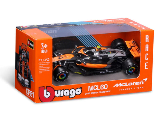 Formula1 Lando Norris McLaren MCL60 #4 2nd British GP 2023 - 1/43 Bburago