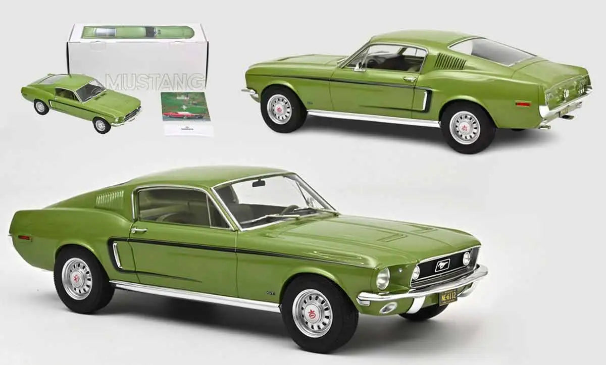 Ford Mustang GT 1968 light green metallic - 1/12 Norev