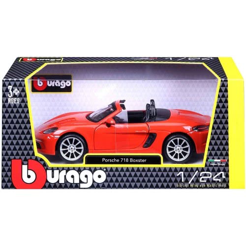 Porsche 718 Boxster portocaliu - 1/24 Bburago