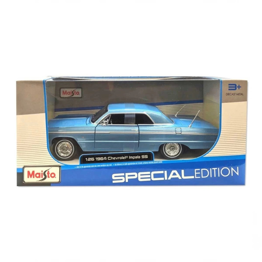 Chevrolet Impala SS 1964 bleu - 1/26 Maisto