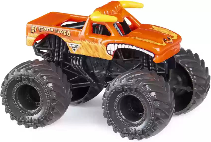 Masinuta Monster Jam El Toro Loco orange  - 1/70