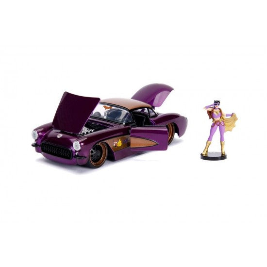 Chevy Corvette 1957 si Batgirl - 1/24 Jada