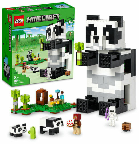 Lego Minecraft 21245 - Refugiul ursilor panda (553 piese)