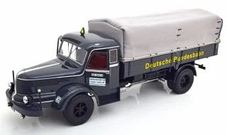 Camion Krupp Titan SWL 80 flatbed truck Deutsche Bundesbahn 1950 negru/gri - 1/18 Road Kings