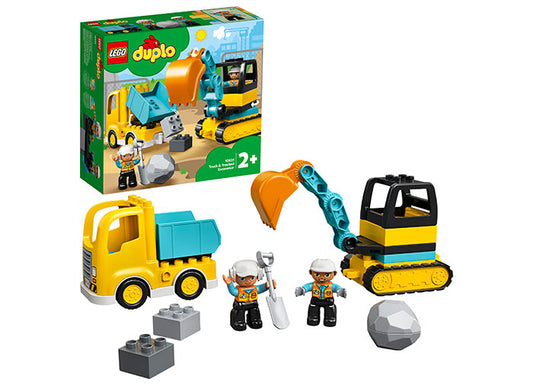 LEGO DUPLO 10931 - Camion si Excavator pe senile