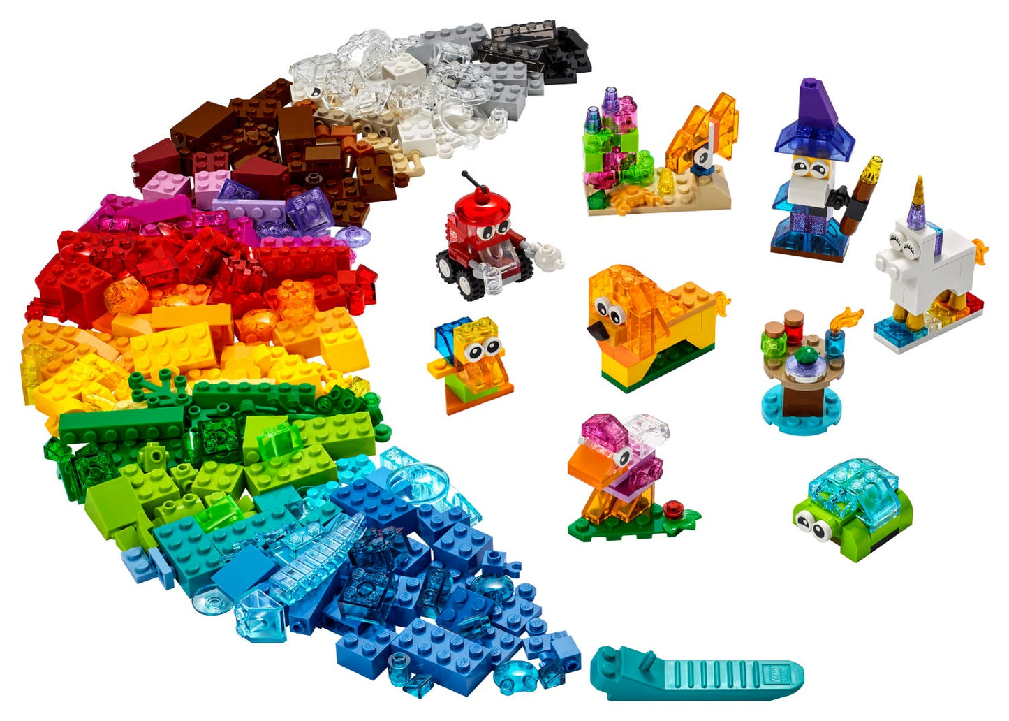 LEGO CLASSIC 11013 - Caramizi transparente