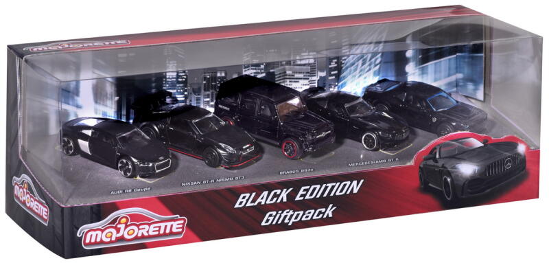 SET 5 masinute Majorette - BLACK EDITION