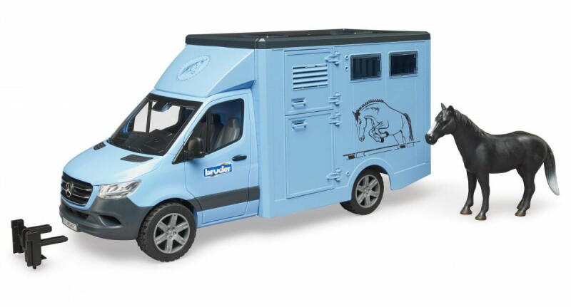 BRUDER 02674 - Transportor Mercedes-Benz Sprinter pentru animale