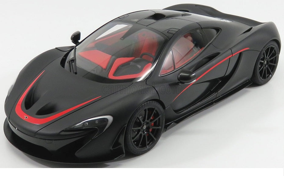 McLaren P1 negru mat/rosu - 1/12 Autoart