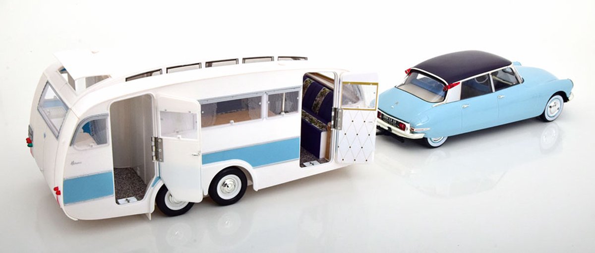 Set 2 machete Citroen DS19 1959 si Caravane Henon - 1/18 Norev