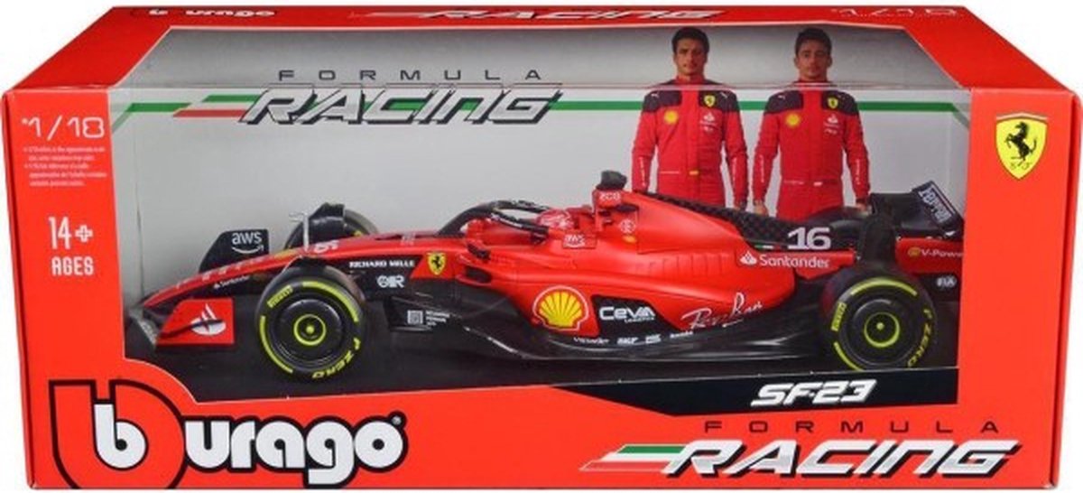 Formula 1 SF-23 Charles Leclerc 2023 #16 - 1/18 Bburago