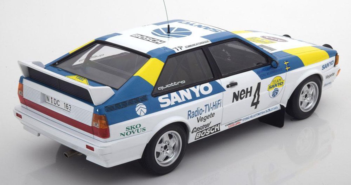 Audi Quattro Sweden Winners International Swedish Rally 19821 of 350 pcs - 1/18 Minichamps