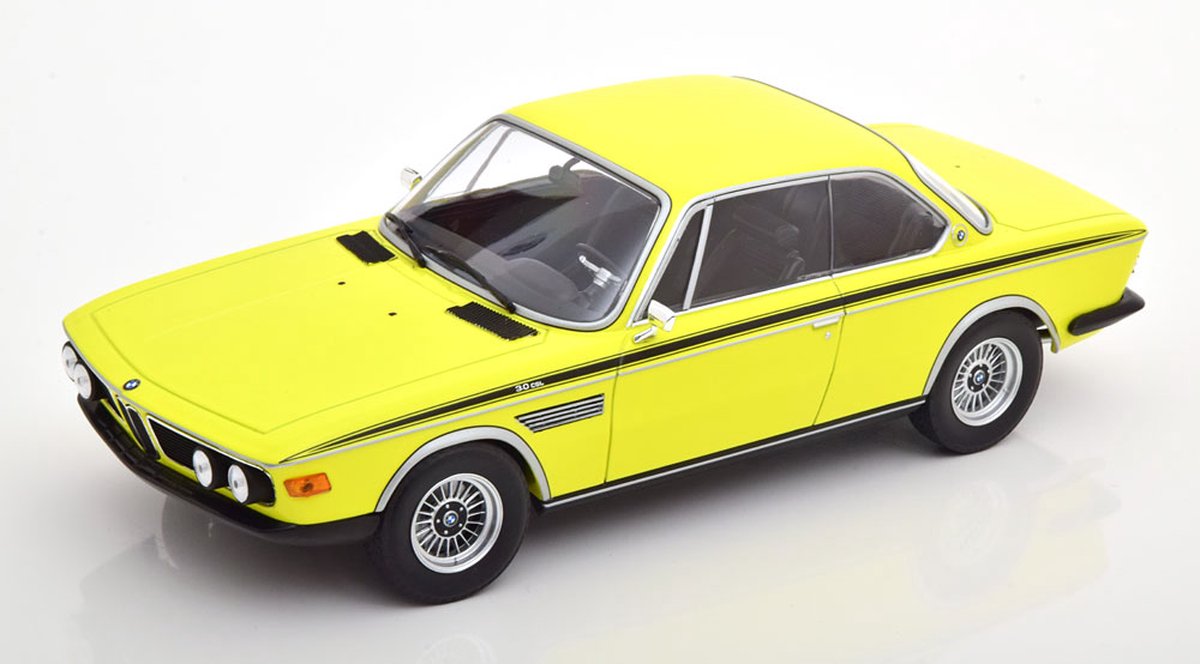 BMW 3.0 CSL 1971 galben 1/600 pcs - 1/18 Minichamps (EDITIE LIMITATA)