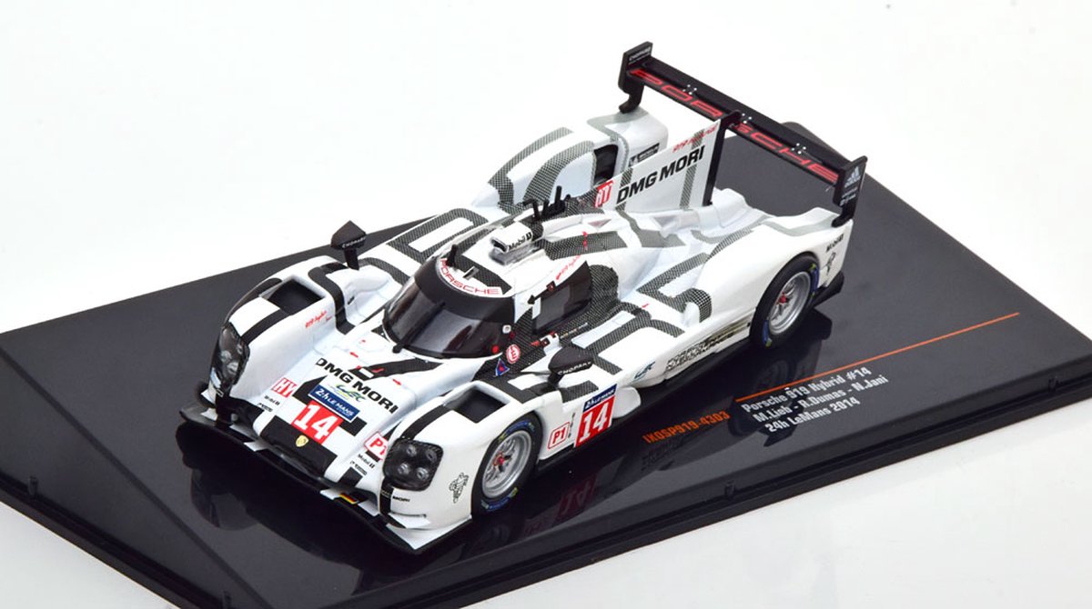 Porsche 919 Hybrid #14 24h LeMans 2014 cu vitrina plexiglass - 1/43 IxoModels