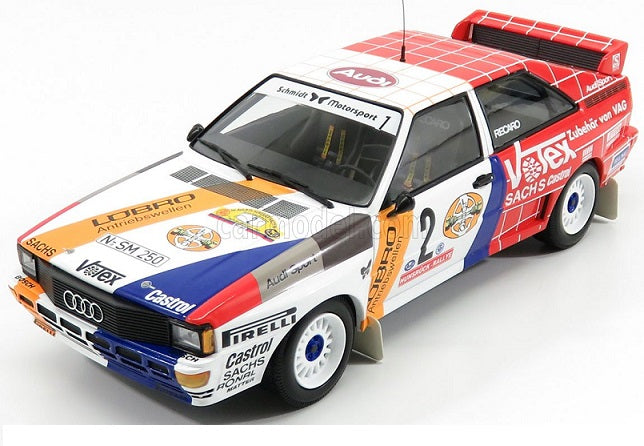 Audi Quattro A2 Schmidt Motorsport - Winners int.avd/sth Hunsruck Rallye 1984 1/300pcs - 1/18 Minichamps