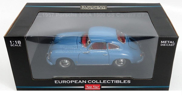 Porsche 356A 1500 GS Carrera GT Aquamarine Blue - 1/18 SunStar