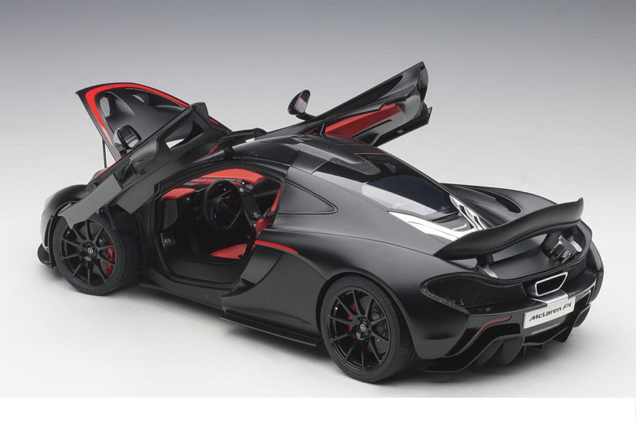 McLaren P1 negru mat/rosu - 1/12 Autoart