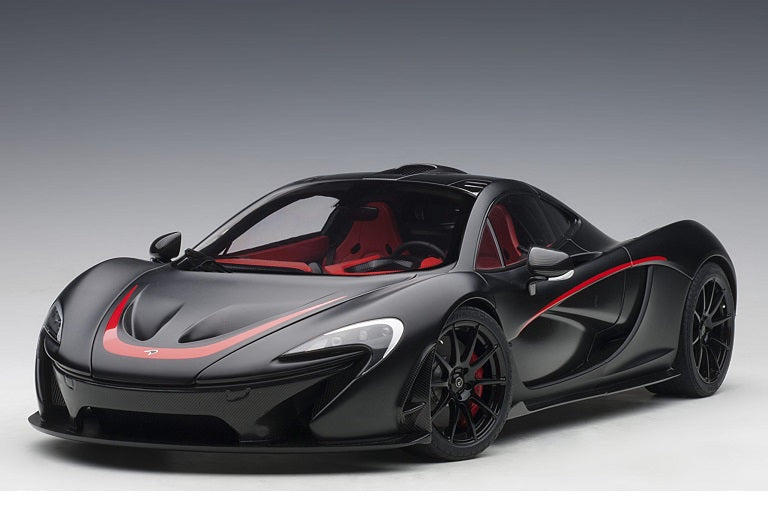 McLaren P1 negru mat/rosu - 1/12 Autoart