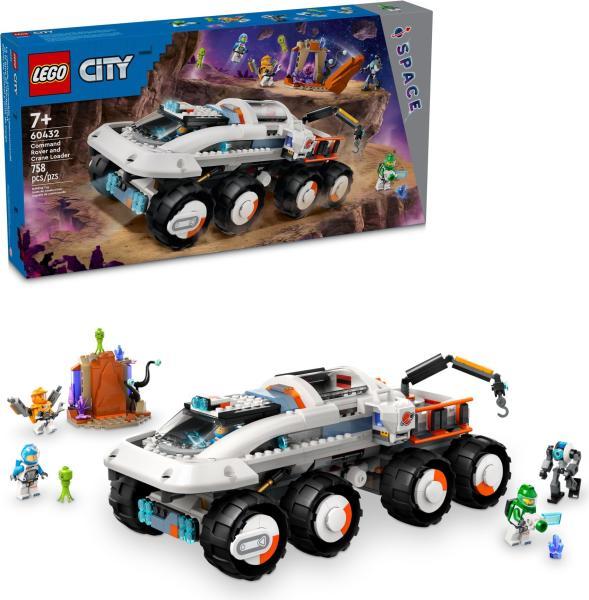 LEGO City 60432 - Rover de Comanda si Incarcator cu Macara (758 piese)