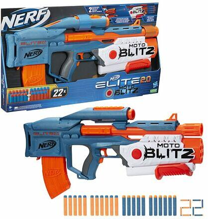 Blaster Nerf Elite 2.0 Motoblitz  cu 22 proiectile