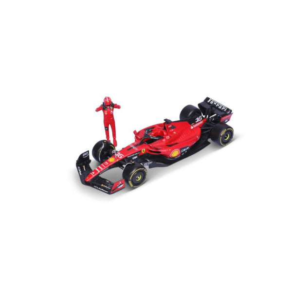 Formula 1 Ferrari SF-23 #16 cu figurina Charles Leclerc - 1/24 Bburago