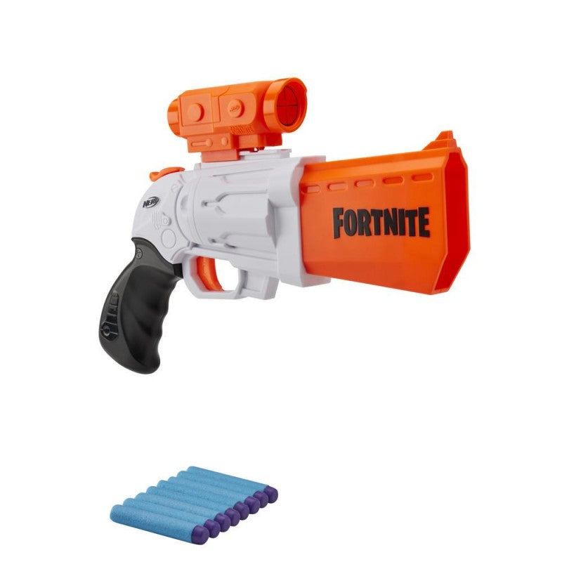 Pistol Nerf Fortnite SR cu 8 gloante