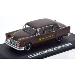 Checker Taxicab Parcel Delivery - Ups Canada 1975 cu vitrina plexiglass - 1/43 Greenlight