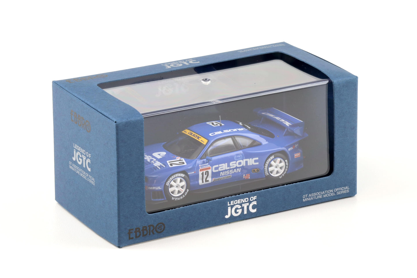 Nissan Skyline GT-R R33 #12 Calsonic Skyline JGTC 1998 High down force cu vitrina plexiglass - 1/43 Ebbro