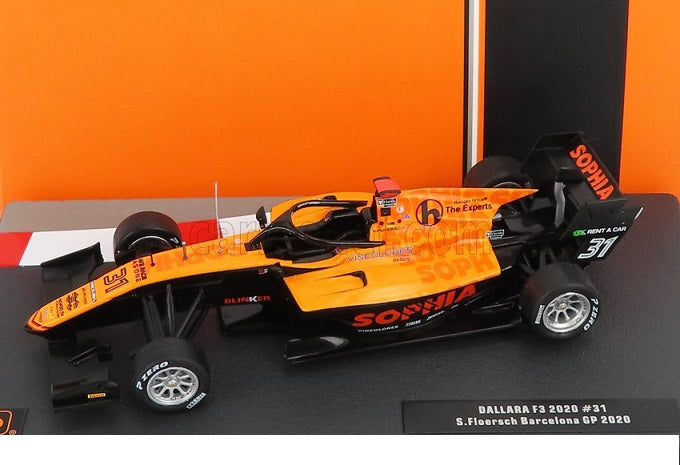 Formula Dallara F3 #31 Barcelona GP 2020 cu vitrina plexiglass - 1/43 IxoModels