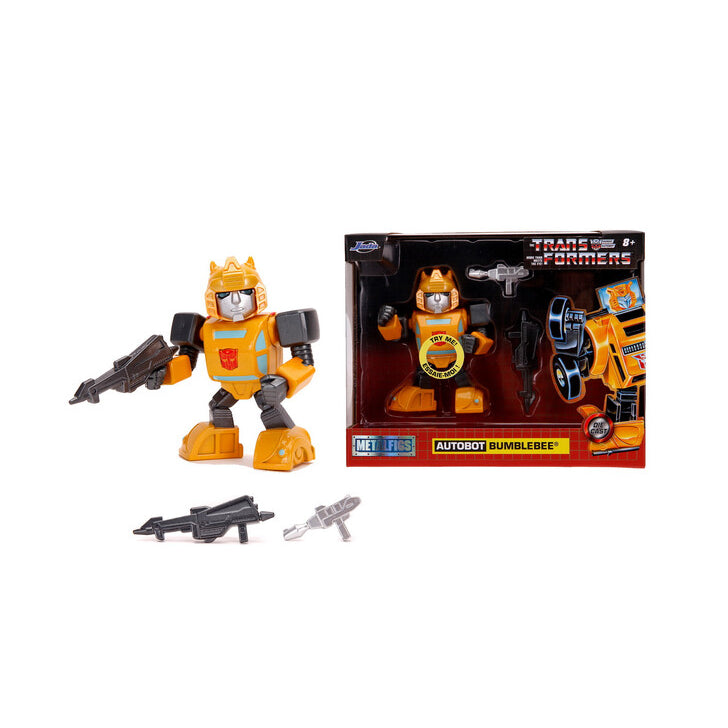 Figurina metalica Transformers Bumblebee 10cm cu accesorii- Jada