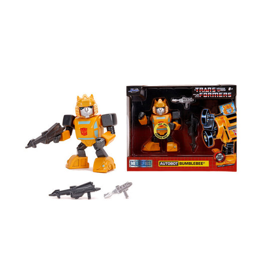 Figurina metalica Transformers Bumblebee 10cm cu accesorii- Jada