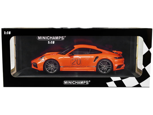 Posche 911 Turbo S orange 1/504 pcs - 1/18 Minichamps ( EDITIE LIMITATA )