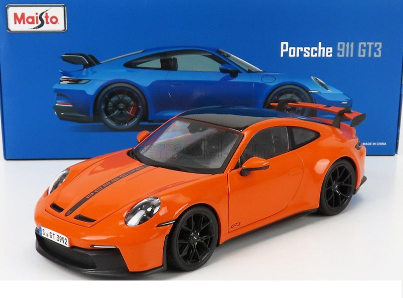 Porsche 911 GT3 (portocaliu) - 1/18 MAISTO