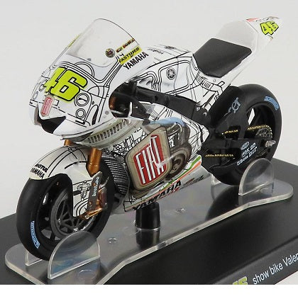 Motocicleta Yamaha YZR-M1 show bike Valencia 2007 - 1/18 Altaya