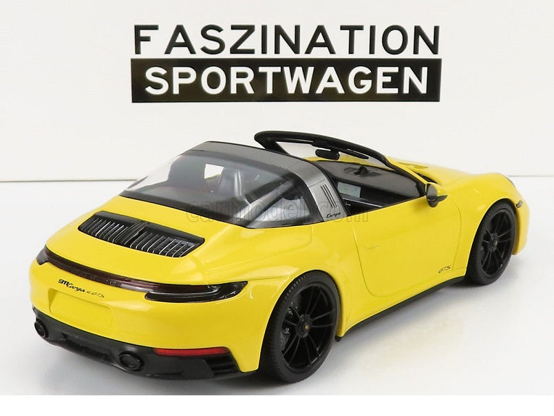 Porsche 911 (992) Targa 4 GTS galben - 1/18 Minichamps