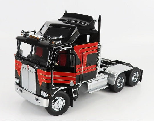 Camion Kenworth K100 Aerodyne 1976 negru/rosu - 1/18 Road Kings