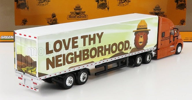 TIR Mack Anthem 18 Wheeler with trailer (Help Prevent Wilffires) - 1/64 Greenlight