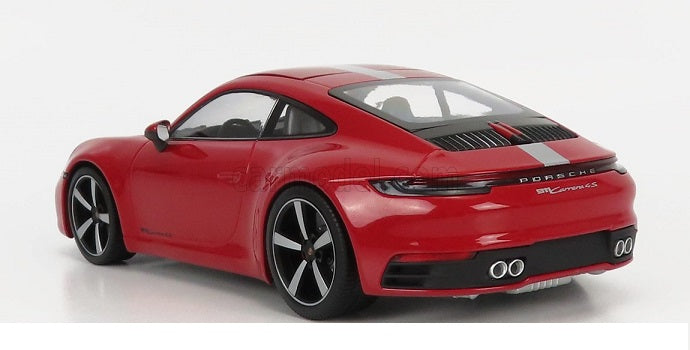 Porsche 911 Carrera 4S 2019 carmine 1/600 pcs - 1/18 Minichamps