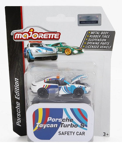 Macheta Porsche Taycan Turbo S Safety Car + cutie depozitare - 1/64 Majorette