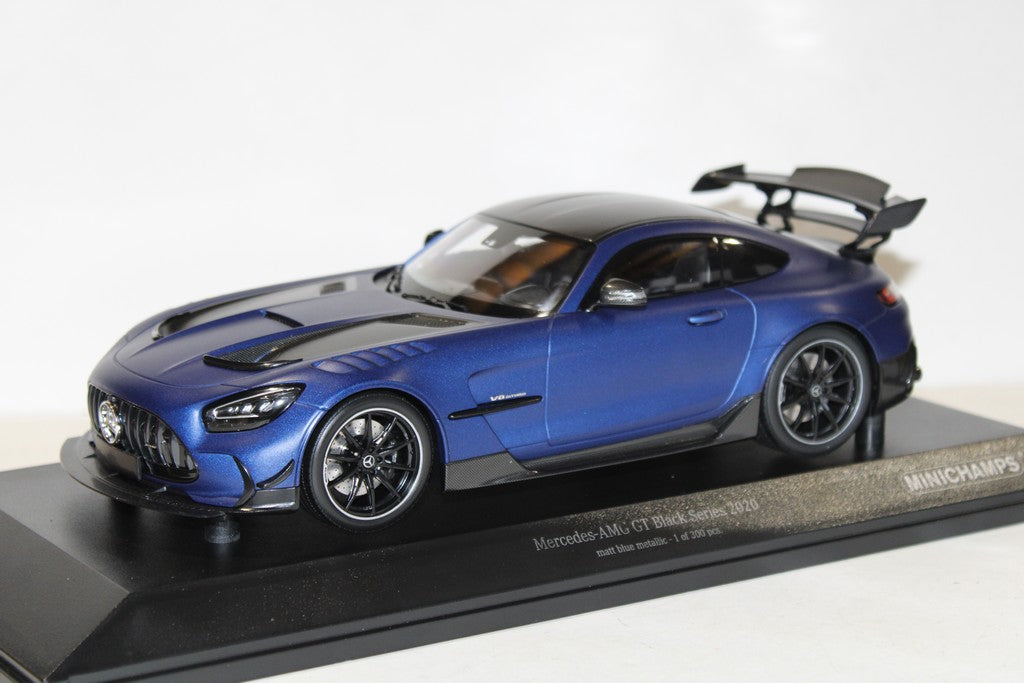 Mercedes Amg GT Black Series 2020 matt blue metallic 1/300 pcs - 1/18 Minichamps