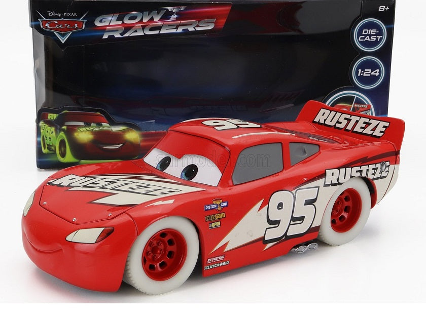 Lightning McQueen Glow Racers - 1/24 Jada