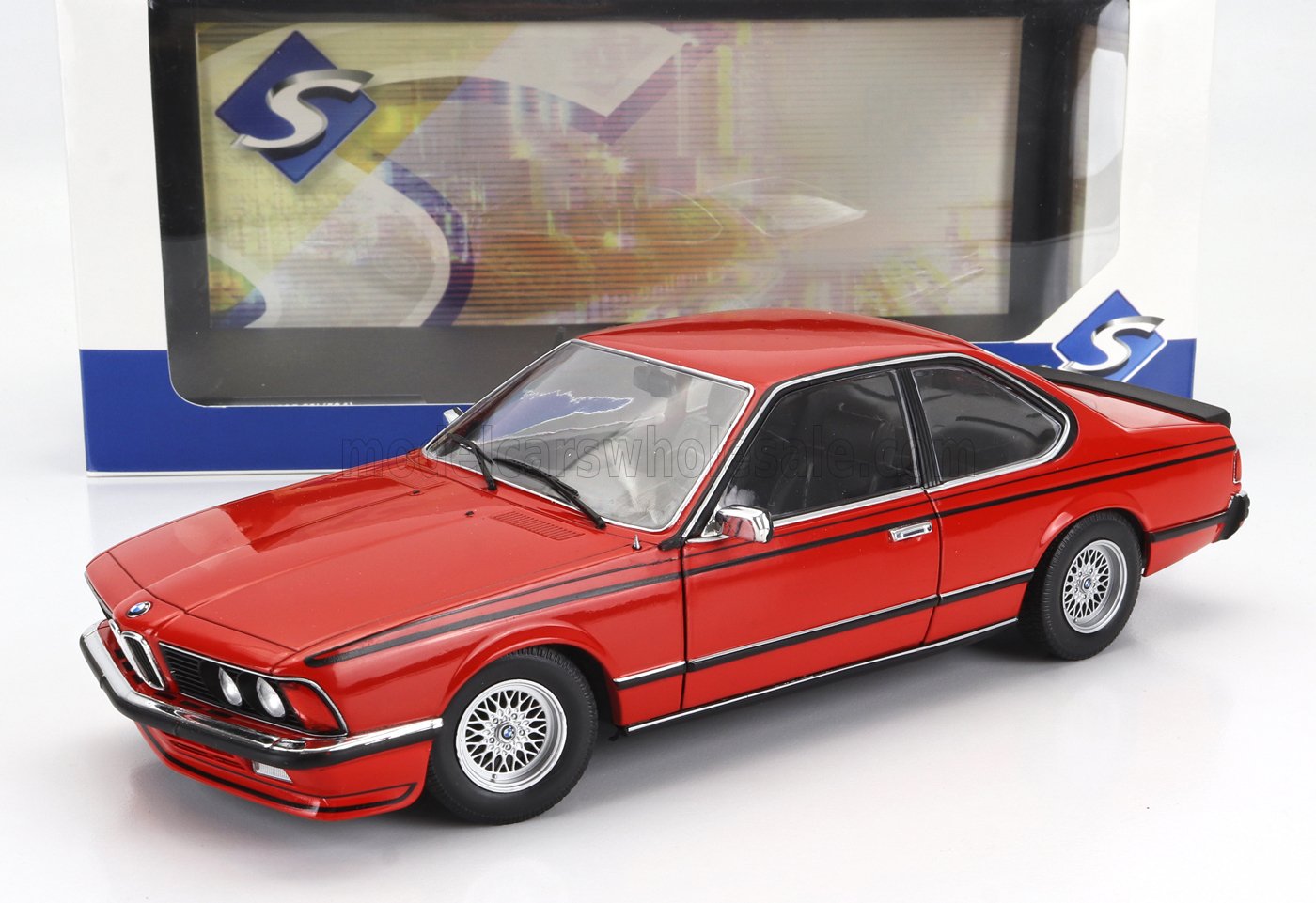 BMW 635 Csi E24 rosu - 1/18 Solido