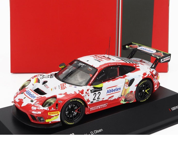 Porsche 911 GT3 R #22 24h Spa 2020 cu vitrina plexiglass - 1/43 IxoModels