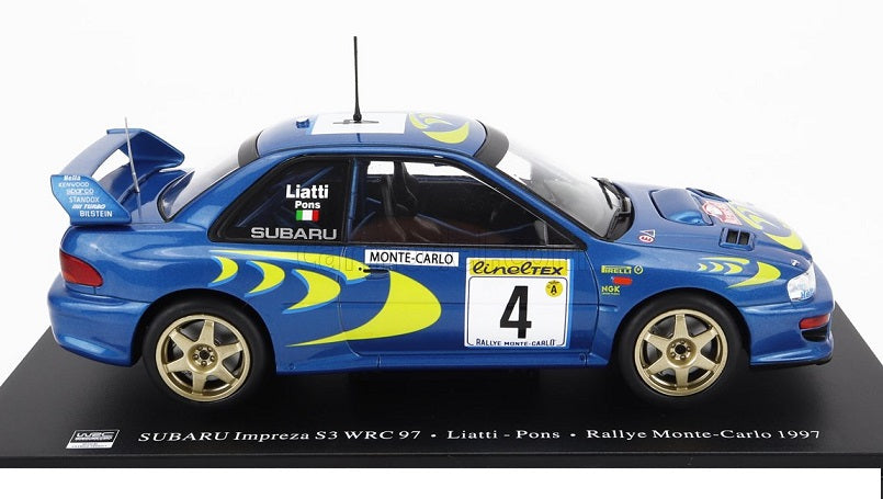 Subaru Impreza S3 Wrc 97 #4 Liatti-Pons Rallye Monte-Carlo 1997 - 1/24 Altaya