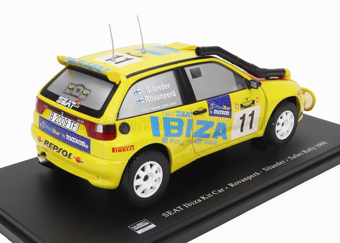 Seat Ibiza Kit Car Rovanpera - Silander Safari Rally 1998 - 1/24 Altaya